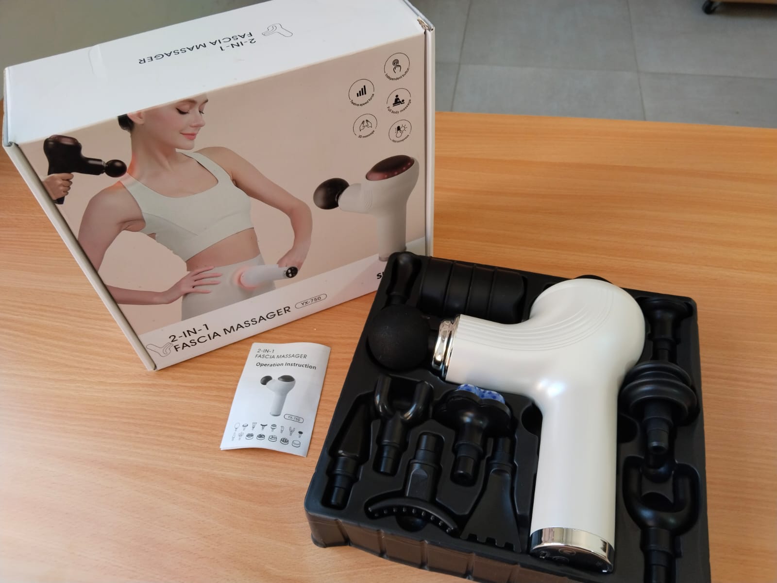 مسدس تدليك محمول مع 6 سرعات