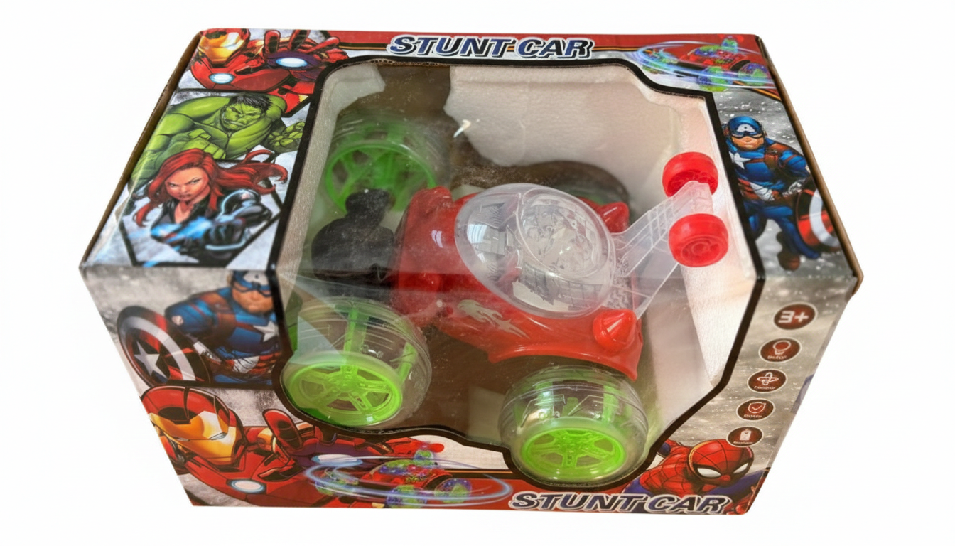 سيارة دوارة 360 درجة بجهاز تحكم عن بعد عالية الجودة مع شخصيات للأطفال