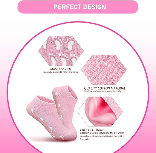 شراب السيليكون طبى لترطيب ونعومة القدمين - 2